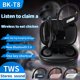 thumbnail image 5 of Gwong Electrónica Auricular estéreo inalámbrico, compatible con BK-T8BLUETOOTH, auricular estéreo inalámbrico a prueba de agua para teléfono, 5 of 6