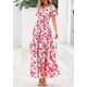 thumbnail image 3 of Vestido largo PRETTYGARDEN para mujer con estampado floral bohemio de verano, 3 of 9