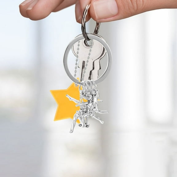 FRCOLOR Zinc Alloy Gymnastics Keychain Pendant Cute Keychain Accessories For Sports Enthusiasts Gymnastics Keychain Charm For Athletes Sports Keychain Ornament