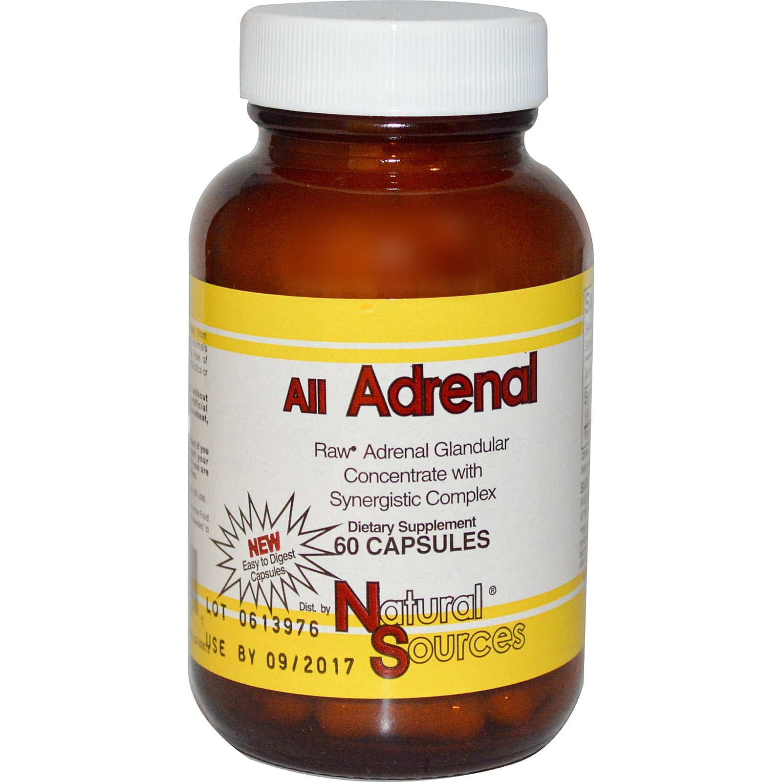 Natural Sources Raw Adrenal, 60 Capsules