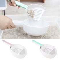 Meidiya Plastic Cat Litter Scoop,Kitty Litter Boxes Scooper Pet Sift Shovel with Mesh and Ergonomic Handle,Durable Litter Cleaning Tool for Kitty Litter Box