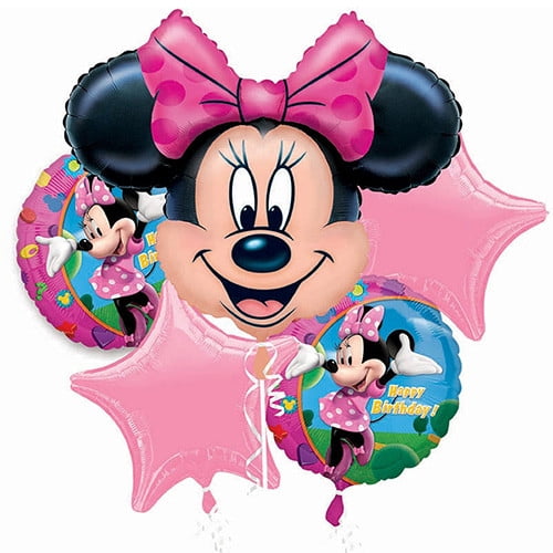 Minnie Mouse Mylar Balloon Bouquet (each)