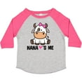 thumbnail image 3 of Inktastic Nana Loves Me Girl Cow Girls Toddler T-Shirt, 3 of 5