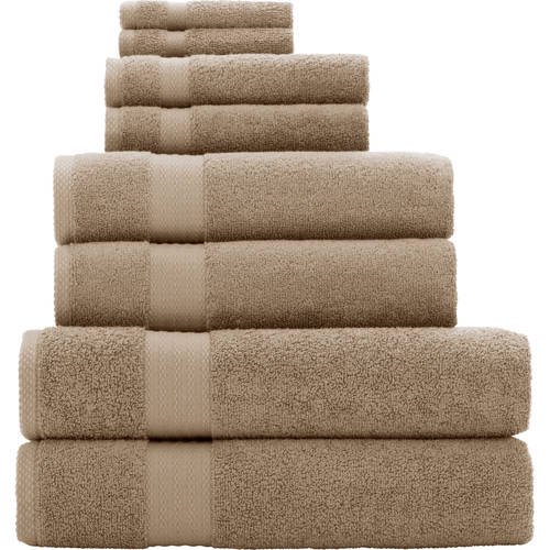 Mainstays Quick Drying 8Piece Bath Towel Set