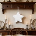 thumbnail image 7 of Star Ornament Decorative Hanging Stars Set of 5 Large Fabric Star Accents for Home Wall Window Ceiling Decor Party Festival Embellishment, 7 of 7