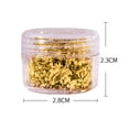 thumbnail image 6 of dianhelloya 1 Box Nail Art Sequins Decoration Golden/Silver Color Irregular Tin Foil Flake DIY Manicure UV Gel Polish 3D Glitter Nail Decoration Accessories for Salon & Home Nail Art A, 6 of 8