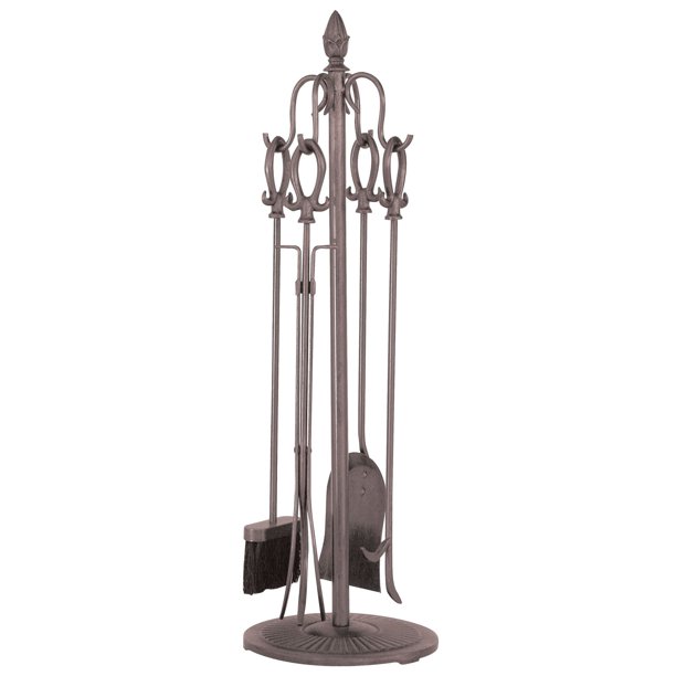 Uniflame 5Piece Vintage Copper Fireplace Tool Set