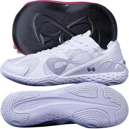 

Nfinity Vengeance White Cheer Shoes Cheerleader Shoes for Women and Youth Size 7.5 For Women