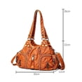 thumbnail image 4 of Bolso de hombro Zulema Correa ajustable Cuero PU Marrón, 4 of 8