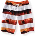 thumbnail image 1 of Aeropostale - Pantalones cortos para hombre, diseño de palmeras, surf, playa, color blanco, 32, 1 of 2