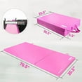 thumbnail image 3 of RitFit 3' x 6' Folding Gymnastics Mat with Carrying Handles for Yoga, Stretching, Core Workouts(Pink), 3 of 10