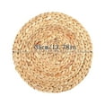 thumbnail image 3 of Verdsylv Natural Heat-Resistant Table Mat, Handwoven Water Hyacinth Placemat - Natural Heat-Resistant Table Mat for Bowls, Plates & Home Decor, Dining Room Decor, E, 3 of 3