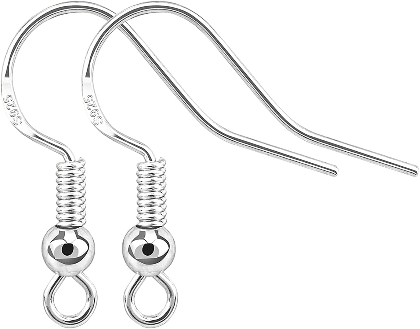Simple New 925 Sterling Silver DIY Earring Hooks