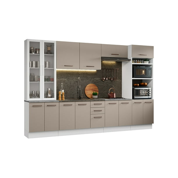 Cocina Integral Completa Armario de Vidrio Madesa Agata BC 03