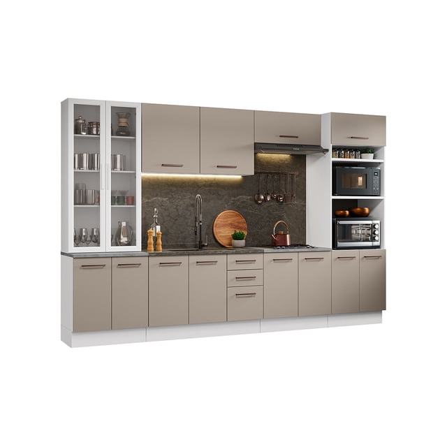 Cocina Integral Completa Armario de Vidrio Madesa Agata BC 03