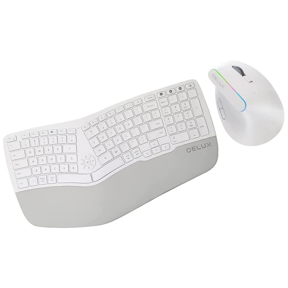 Buy DELUX Wireless Ergonomic Split Keyboard and 2.4G Wireless Vertical
