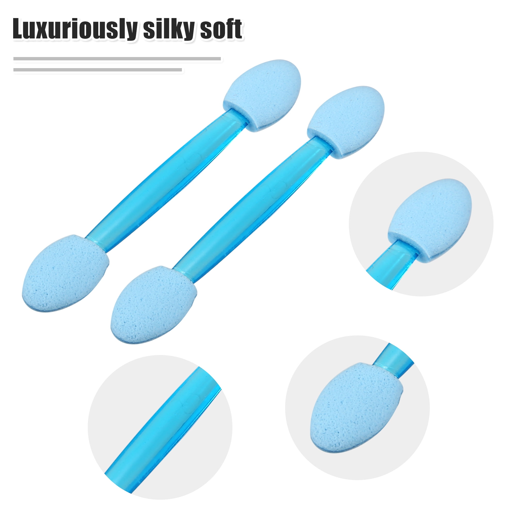 Unique Bargains 50 Pcs Dual Sides Eye Shadow Sponge Applicators