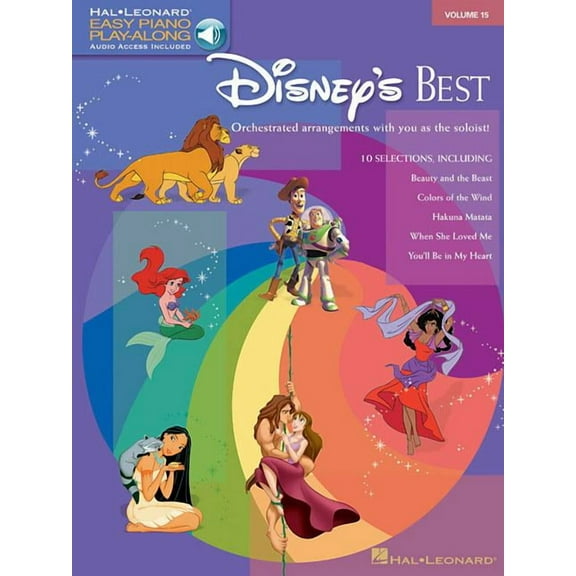 Easy Piano CD Play-Along (Hal Leonard): Disney's Best - Easy Piano Play-Along Vol. 15 Book/Online Audio (Other)