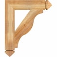 thumbnail image 3 of Ekena Millwork 4"W x 20"D x 24"H Thorton Craftsman Rough Sawn Bracket, Western Red Cedar, 3 of 4