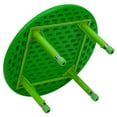 thumbnail image 5 of Flash Furniture Wren 33'' Round Green Plastic Height Adjustable Activity Table, 5 of 5
