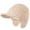 Beige, variant on Men's Fleece Lined Knit Winter Beanie Hat with Visor and Earflaps, Black