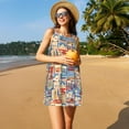 thumbnail image 3 of Defioc Set Of Travel Vintage Pattern Women's Summer Dresses 2025 Beach Casual Sleeveless Tank Loose Sundress Beach Vacation Clothes with Pocket -3X-Large, 3 of 7