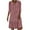 Red, variant on Buigttklop Dresses for Women 2023,Summer Casual V-Neck Print 3/4 Sleeve Fold Mini Dress