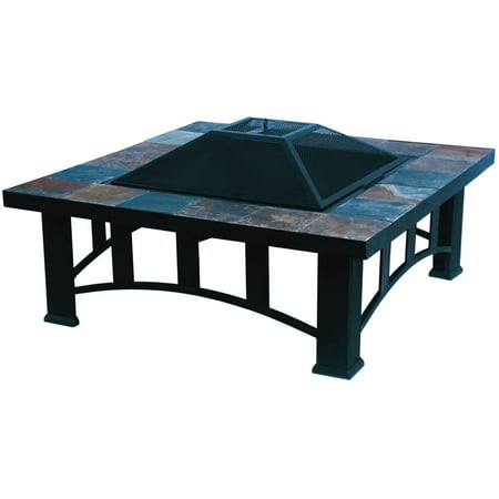 Living Accents SRFP87 Fire Pit Table, 36", Brown - Walmart.com