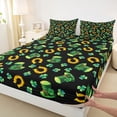 thumbnail image 3 of Manfei Retro Horseshoe Full Size Sheets,St.Patrick Day Bed Sheets,Four Leaf Clover Sheet Sets For Boys Teens,Super Cozy Room Decor,4-Piece, 3 of 7