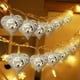thumbnail image 2 of Guirnalda de luces LED a pilas, copos de nieve navideños, cortina de luces LED, guirnalda de luces LED (Love), 1,6 m, 10 LED, 2 of 4