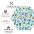 thumbnail image 4 of Pofeuu Sea Shells 2 Print Leather Coasters Set of 6, Round Cups Mugs Mat Pad for Home Kitchen Heat Resistant Drink Coasters,Hexagon, 4 of 7