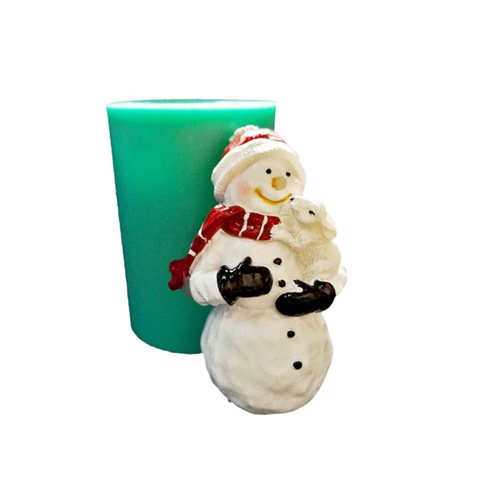 Christmas Santa Claus Snowman Silicone Mold Tray Ice cube Candle Chocolate Mold 