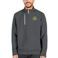 thumbnail image 2 of Men's Antigua Charcoal/Silver XULA Gold Generation Quarter-Zip Pullover Jacket, 2 of 2