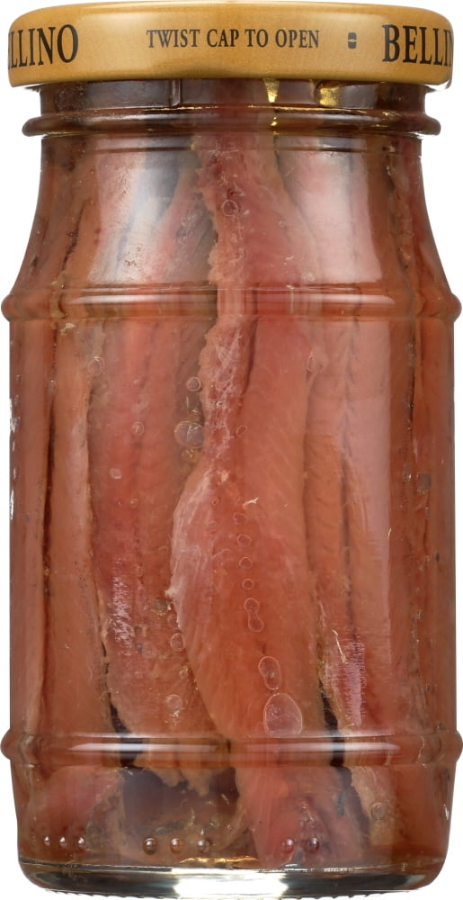 Bellino Flat Fillets Anchovies in Olive Oil, 4.25 oz