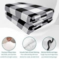 thumbnail image 4 of Twin XL Quilt Set 68''x98'', Vintage Farmhouse Lightweight Summer Bedspread Coverlet Set with 2 Pillow Shams, Black and White Checkered Breathable All Season Quilt Bedding for Dorm/Guest Room, 4 of 9