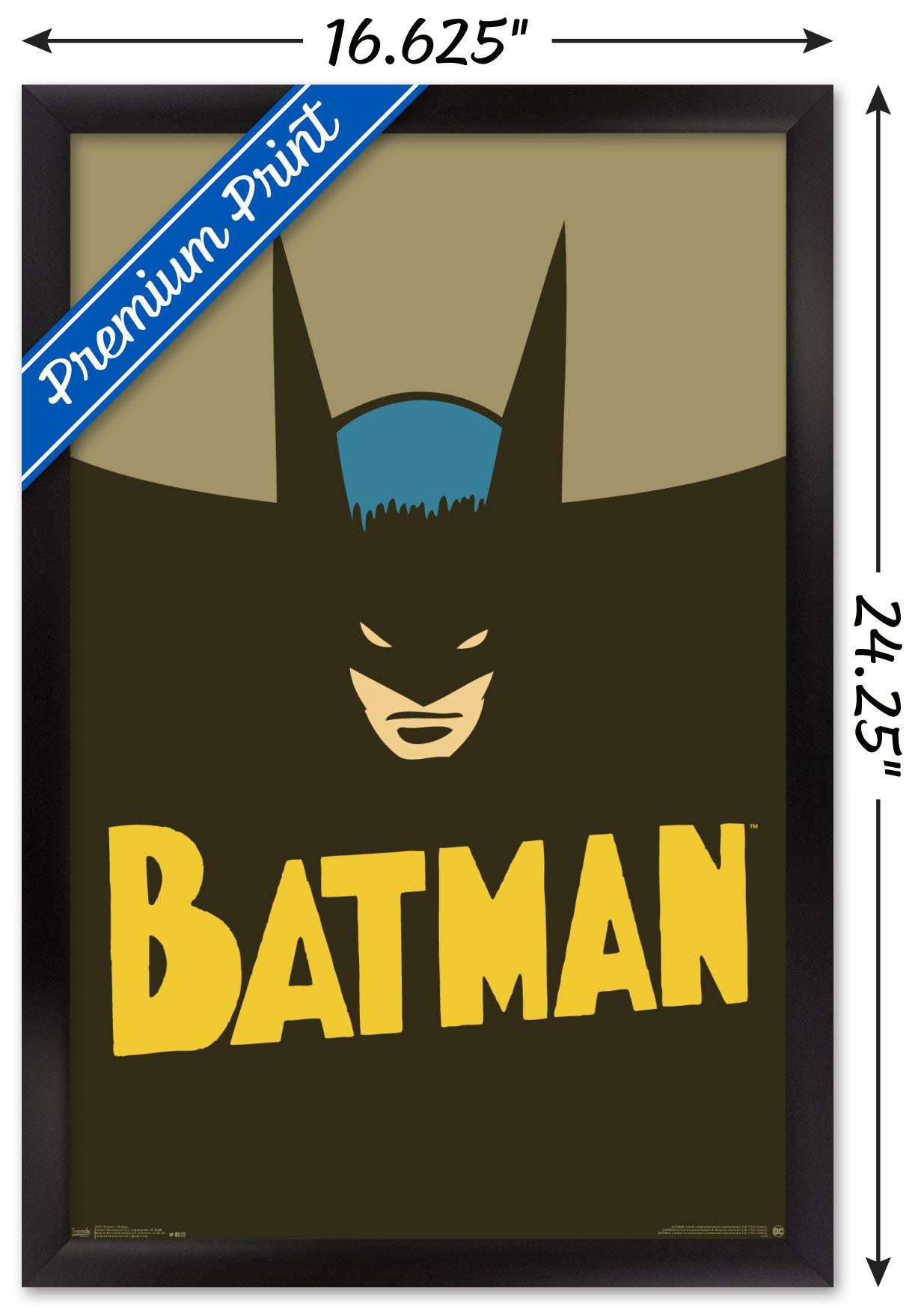 DC Comics - Batman - Vintage Wall Poster, 14.725" x 22.375", Framed