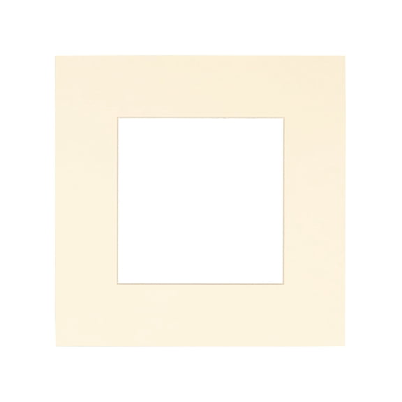 1 12x12 Square Cream Picture Mats with White Core Bevel Cut for 8x8 Pictures
