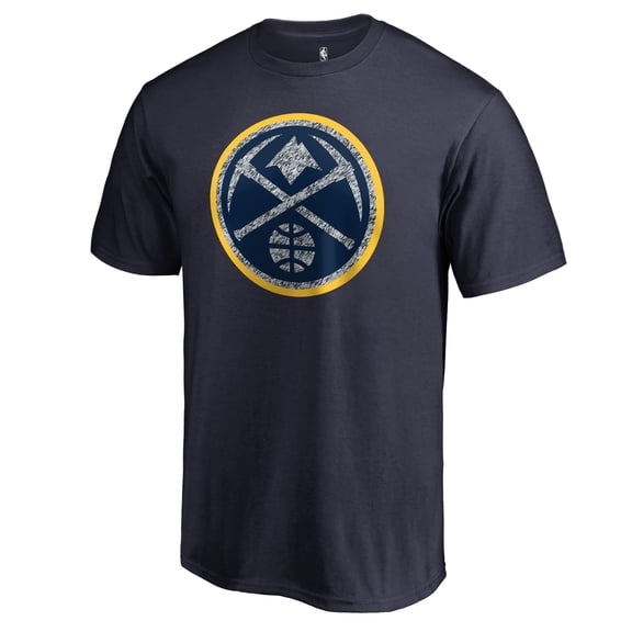 Men's Navy Denver Nuggets Static Logo T-Shirt