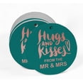 thumbnail image 2 of Inkdotpot 50 Pack Real Rose Gold Foil Paper Tags Hugs & Kisses From The Wedding Favor Hang Tags, 2 of 6