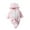 Pink, variant on Baby Fleece Footed Jumpsuit Infant Soft Plush Hooded Bear Onesie Newborn Long Sleeve Romper Girls Winter Clothes, White, 3 Months