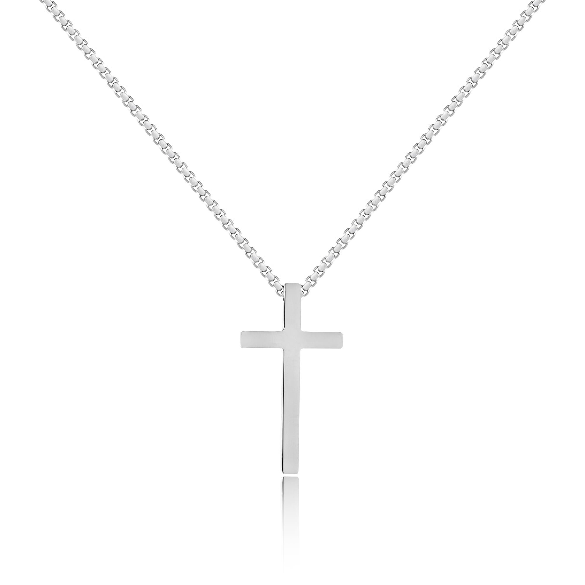 Classic Style Cross Pendant Necklace Minimalistic Cross Pendant