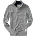 thumbnail image 1 of Aeropostale suéter Henley de 3 botones para hombre, gris, XX-Large, 1 of 1