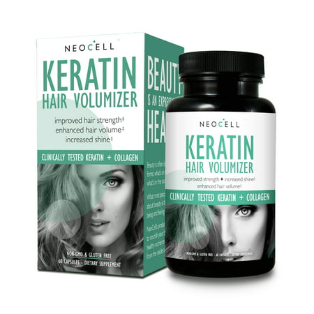 Neocell - Keratin Hair Volumizer - 60 Capsules (Best Hair Volumizer For Thin Hair)