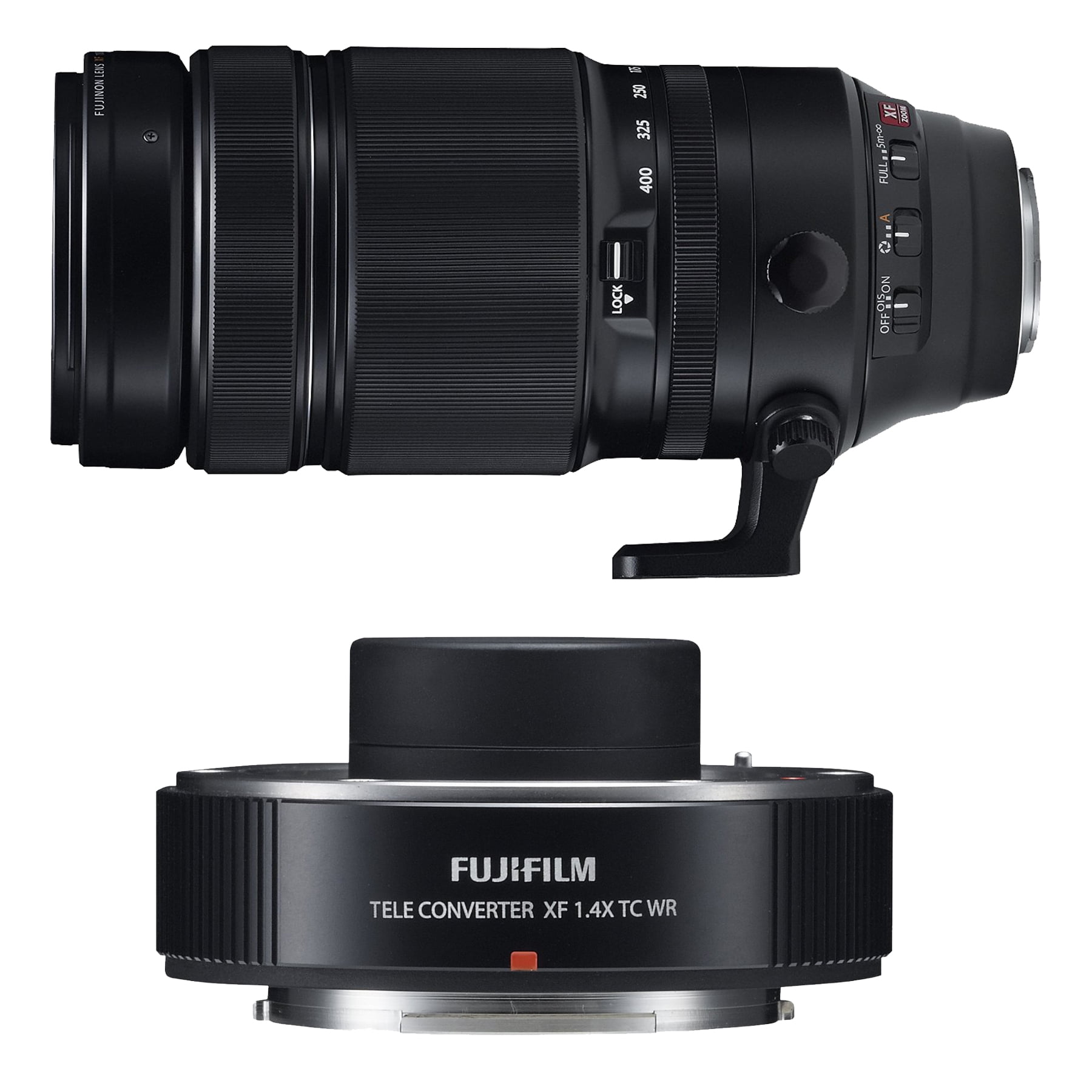 Fujifilm Fujinon XF 100-400mm f/4.5-5.6 R LM OIS WR Telephoto Zoom Lens and  Teleconverter XF 1.4x TC WR Lens