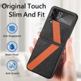 thumbnail image 5 of Dteck For Samsung Galaxy Z Flip4,Folding Shockproof Slim PC Protector Support Wireless Charging Case Cover,Black, 5 of 6