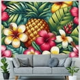 thumbnail image 4 of GOSMITH Tapestry Wall Hanging Pineapples Square Tropical Palm Leaves and Flowers Painting, 4 of 6