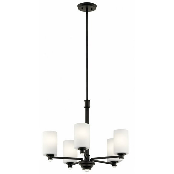 43923OZ Kichler Lighting Joelson - 5 light Medium Chandelier - with Transitional inspirations - 19.75 inches tall by 24 inches wide-Olde Bronze