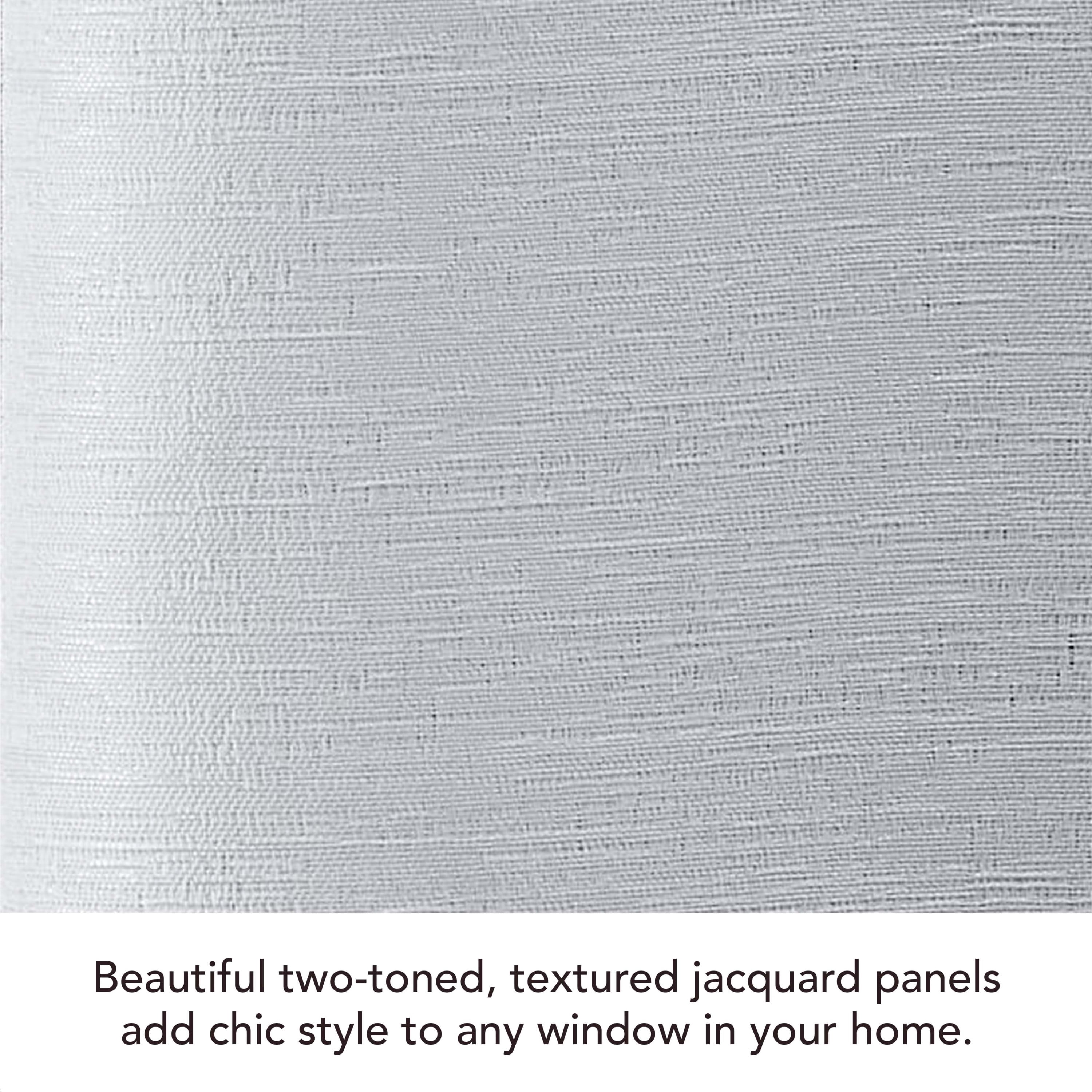 Tobie Blackout Window Curtain Panels with Tiebacks, Back Tab,  White, 38" x 96"