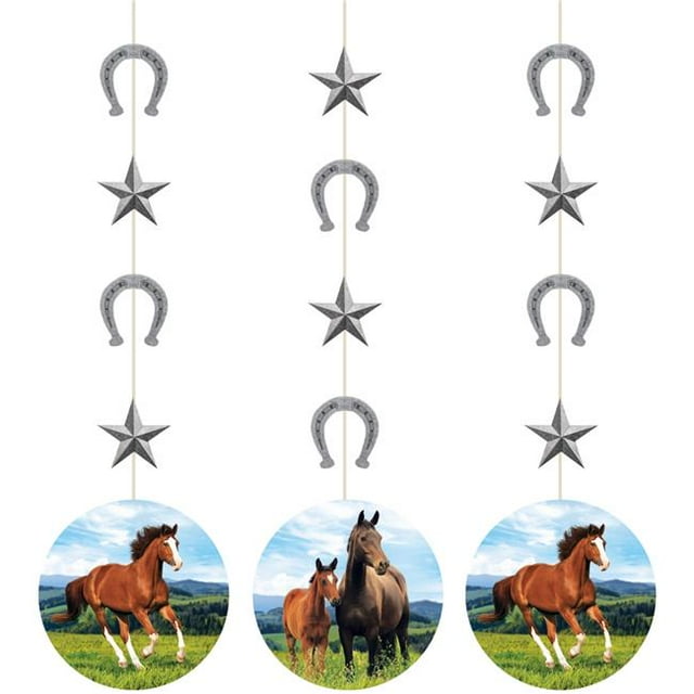 Wild Horse Décorations Suspendues, 3 Unités