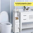 thumbnail image 3 of Gabinete de Almacenamiento para Bano con Puerta y Estante Organizador Compacto, 3 of 8